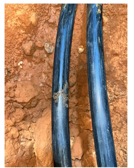 falha em cabos de média tensão
