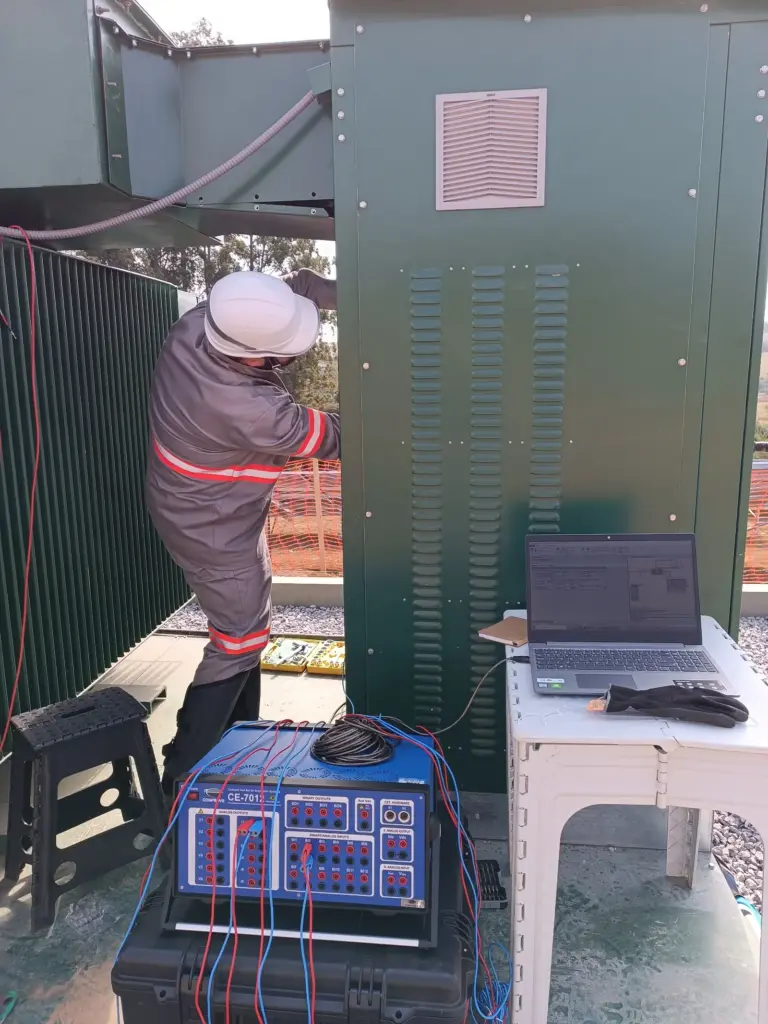 inspeção de transformadores elétricos