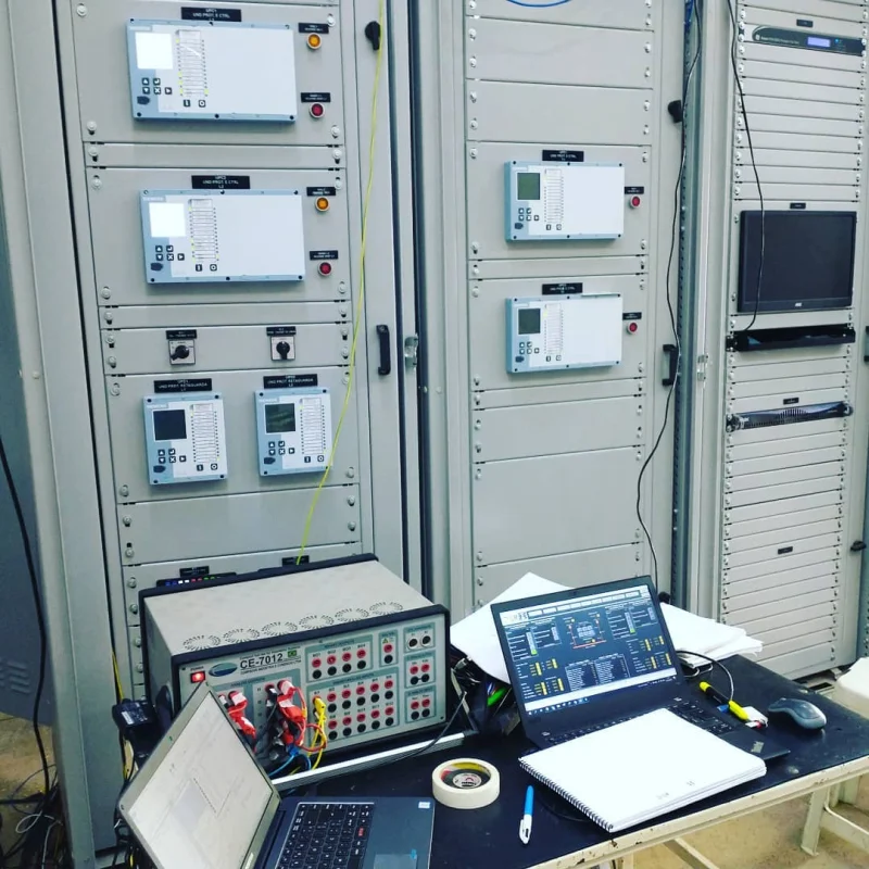 comissionamento de sistemas de proteção elétrica