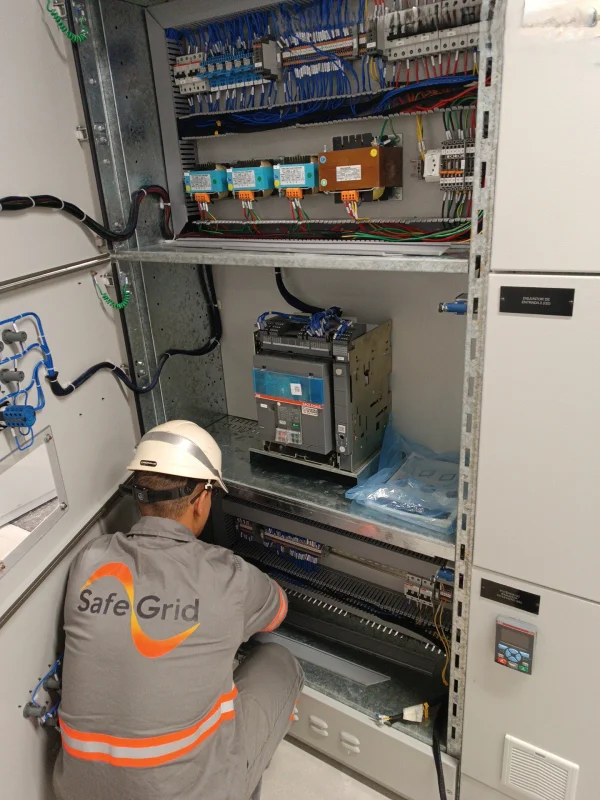 testes funcionais em painéis elétricos